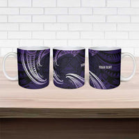 Manua Segaula American Samoa High School Personalized Ceramic Mug Polynesian Wave Style - Polynesian Pride