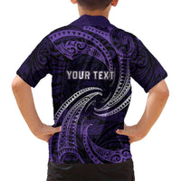 Manua Segaula American Samoa High School Personalized Family Matching Long Sleeve Bodycon Dress and Hawaiian Shirt Polynesian Wave Style