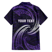 Manua Segaula American Samoa High School Personalized Family Matching Off The Shoulder Long Sleeve Dress and Hawaiian Shirt Polynesian Wave Style