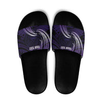 Manua Segaula American Samoa High School Personalized Slide Sandals Polynesian Wave Style - Polynesian Pride