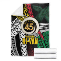 Ni-Van Vanuatu 45th Yumi Yumi Yumi Blanket Vanuatuan Boar Tusk Polynesian Pattern