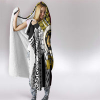 Ni-Van Vanuatu 45th Yumi Yumi Yumi Hooded Blanket Vanuatuan Boar Tusk Polynesian Pattern