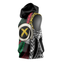 Ni-Van Vanuatu 45th Yumi Yumi Yumi Sleeveless Hoodie Vanuatuan Boar Tusk Polynesian Pattern - Polynesian Pride