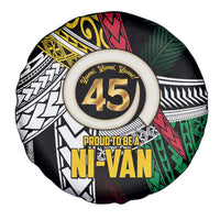 Ni-Van Vanuatu 45th Yumi Yumi Yumi Spare Tire Cover Vanuatuan Boar Tusk Polynesian Pattern