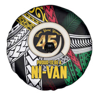 Ni-Van Vanuatu 45th Yumi Yumi Yumi Spare Tire Cover Vanuatuan Boar Tusk Polynesian Pattern