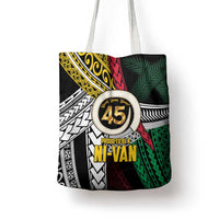 Ni-Van Vanuatu 45th Yumi Yumi Yumi Tote Bag Vanuatuan Boar Tusk Polynesian Pattern - Polynesian Pride