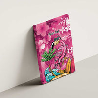 Hawaiian Flamingo Hibiscus Personalised Canvas Wall Art Pink Summer Tropical Flowers - Polynesian Pride