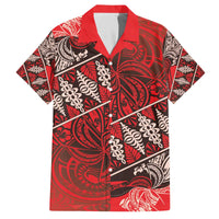 Vintage Ngatu Tribal Tonga Pattern Family Matching Off The Shoulder Long Sleeve Dress and Hawaiian Shirt - Polynesian Pride