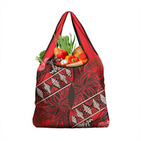 Vintage Ngatu Tribal Tonga Pattern Grocery Bag - Polynesian Pride
