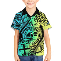 personalised-malampa-fiji-day-family-matching-long-sleeve-bodycon-dress-and-hawaiian-shirt-vanuatu-sand-drawing-with-polynesian-pattern