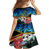 Torba Vanuatu Family Matching Puletasi Dress and Hawaiian Shirt Sand Drawing With Polynesian Pattern LT9 - Polynesian Pride