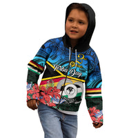 Torba Vanuatu Kid Hoodie Sand Drawing With Polynesian Pattern LT9 - Polynesian Pride
