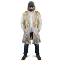 Aloha Lei Onaona Cloak Beige Hawaiian Tribal Pattern - Polynesian Pride