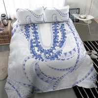 Aloha Lei Onaona Bedding Set Navy Blue Hawaiian Tribal Pattern