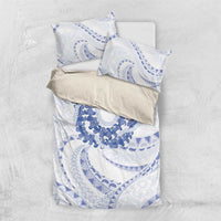 Aloha Lei Onaona Bedding Set Navy Blue Hawaiian Tribal Pattern