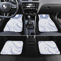 Aloha Lei Onaona Car Mats Navy Blue Hawaiian Tribal Pattern
