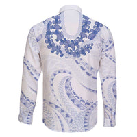 Aloha Lei Onaona Family Matching Mermaid Dress and Hawaiian Shirt Navy Blue Hawaiian Tribal Pattern