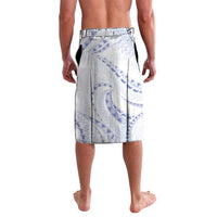 Aloha Lei Onaona Lavalava Navy Blue Hawaiian Tribal Pattern