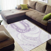 Aloha Lei Onaona Area Rug Purple Hawaiian Tribal Pattern