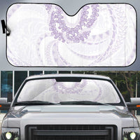 Aloha Lei Onaona Auto Sun Shade Purple Hawaiian Tribal Pattern - Polynesian Pride