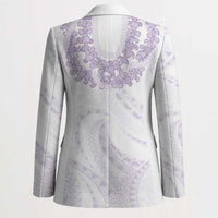 Aloha Lei Onaona Blazer Purple Hawaiian Tribal Pattern - Polynesian Pride