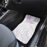 Aloha Lei Onaona Car Mats Purple Hawaiian Tribal Pattern