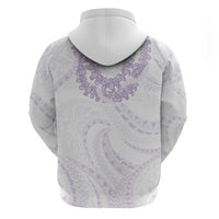 Aloha Lei Onaona Hoodie Purple Hawaiian Tribal Pattern
