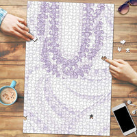 Aloha Lei Onaona Puzzle Purple Hawaiian Tribal Pattern - Polynesian Pride