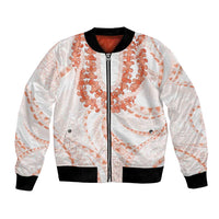 Aloha Lei Onaona Bomber Jacket Red Hawaiian Tribal Pattern LT9 Unisex Red - Polynesian Pride