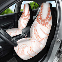 Aloha Lei Onaona Car Seat Cover Red Hawaiian Tribal Pattern