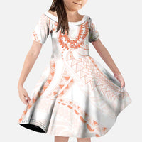 Aloha Lei Onaona Family Matching Long Sleeve Bodycon Dress and Hawaiian Shirt Red Hawaiian Tribal Pattern