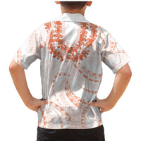 Aloha Lei Onaona Family Matching Mermaid Dress and Hawaiian Shirt Red Hawaiian Tribal Pattern