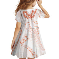 Aloha Lei Onaona Family Matching Off The Shoulder Long Sleeve Dress and Hawaiian Shirt Red Hawaiian Tribal Pattern