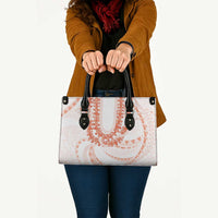 Aloha Lei Onaona Leather Bag Red Hawaiian Tribal Pattern - Polynesian Pride