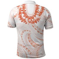 Aloha Lei Onaona Polo Shirt Red Hawaiian Tribal Pattern