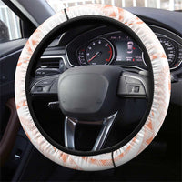 Aloha Lei Onaona Steering Wheel Cover Red Hawaiian Tribal Pattern