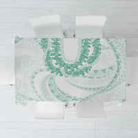 Aloha Lei Onaona Tablecloth Sage Green Hawaiian Tribal Pattern