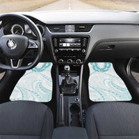 Aloha Lei Onaona Car Mats Teal Hawaiian Tribal Pattern