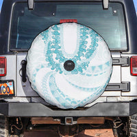 Aloha Lei Onaona Spare Tire Cover Teal Hawaiian Tribal Pattern