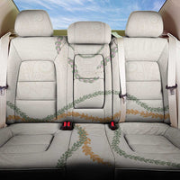 Aloha Lei Mikioi Back Car Seat Cover Beige Polynesian Tribal Tatau Pattern