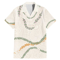 Aloha Lei Mikioi Family Matching Mermaid Dress and Hawaiian Shirt Beige Polynesian Tribal Tatau Pattern