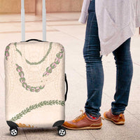 Aloha Lei Mikioi Luggage Cover Beige Polynesian Tribal Tatau Pattern LT9 Beige - Polynesian Pride
