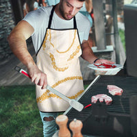 Aloha Lei Mikioi Apron Gold Polynesian Tribal Tatau Pattern - Polynesian Pride