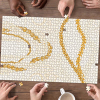 Aloha Lei Mikioi Puzzle Gold Polynesian Tribal Tatau Pattern - Polynesian Pride