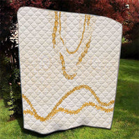 Aloha Lei Mikioi Quilt Gold Polynesian Tribal Tatau Pattern