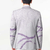 Aloha Lei Mikioi Blazer Purple Polynesian Tribal Tatau Pattern - Polynesian Pride