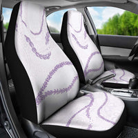 Aloha Lei Mikioi Car Seat Cover Purple Polynesian Tribal Tatau Pattern