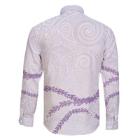 Aloha Lei Mikioi Family Matching Puletasi and Hawaiian Shirt Purple Polynesian Tribal Tatau Pattern LT9 - Polynesian Pride