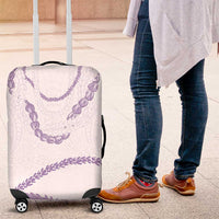 Aloha Lei Mikioi Luggage Cover Purple Polynesian Tribal Tatau Pattern LT9 Purple - Polynesian Pride