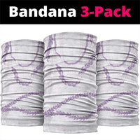 Aloha Lei Mikioi Neck Gaiter Purple Polynesian Tribal Tatau Pattern - Polynesian Pride